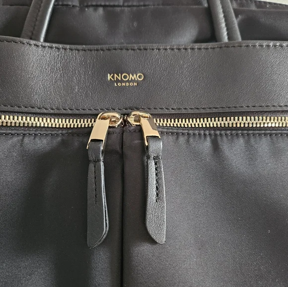 Knomo 14" Black Nylon Laptop Bag - Picture 5 of 10